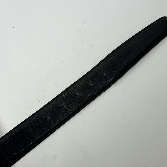 Brooks Brothers Belt Size 40 Made in USA Genuine Leather Full Grain Black Belt - Picture 7 of 11